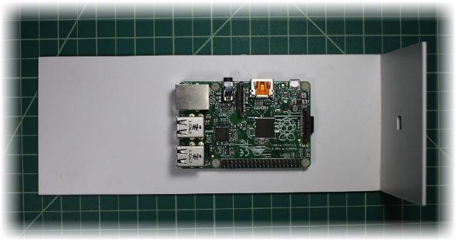 The Pi on the standoffs