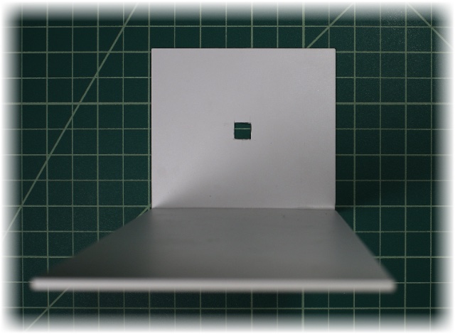 The square camera hole