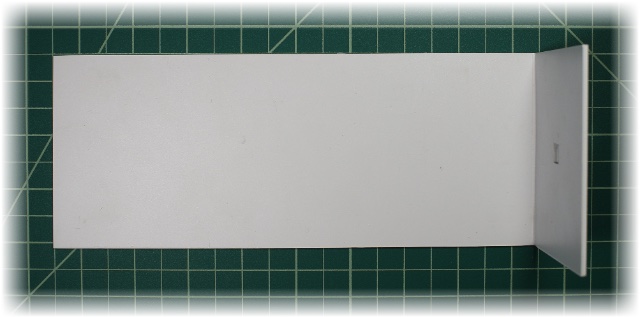 Bending the styrene with a heat tool